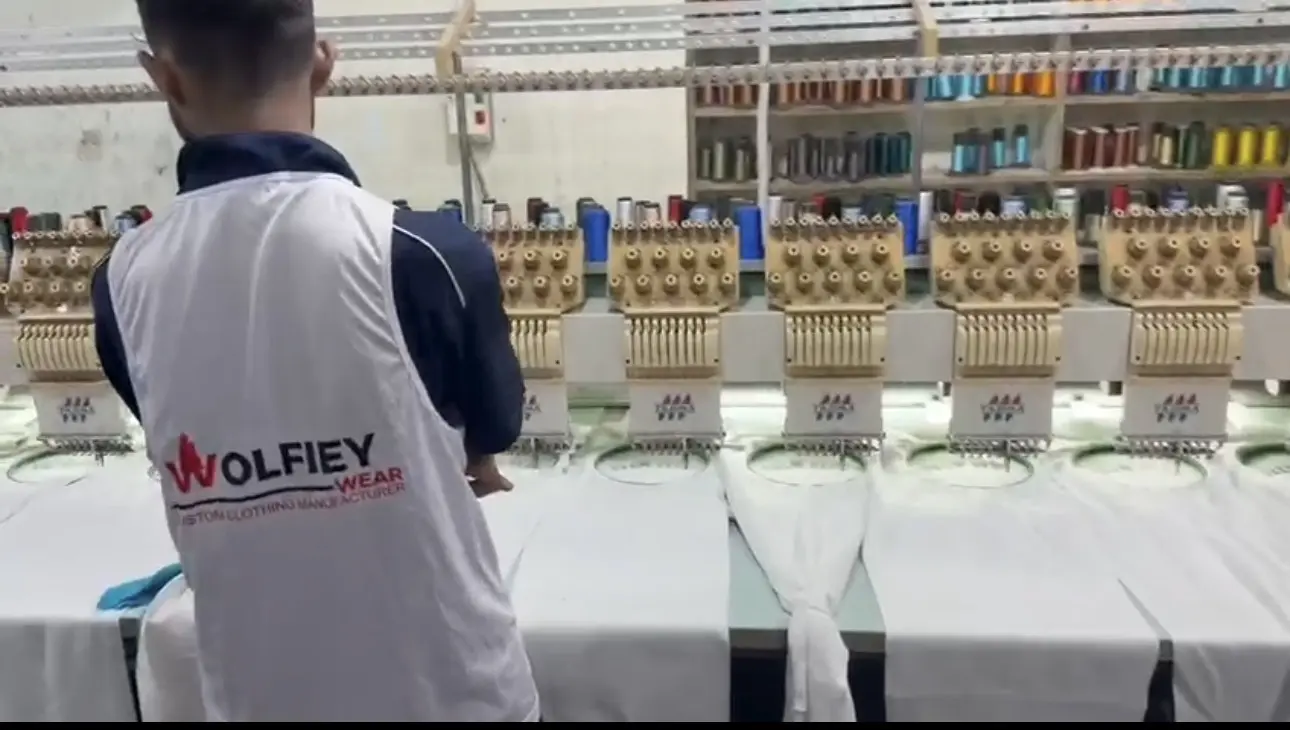 Embroidery printing at Wolfiey Wear
