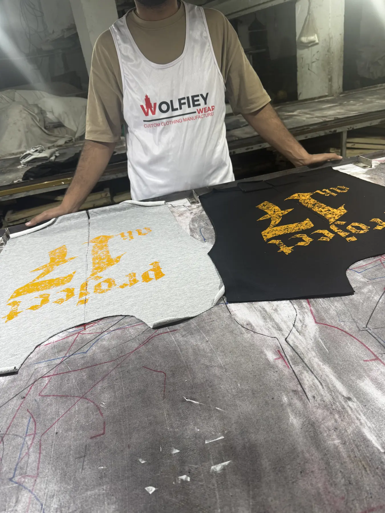 Printing & decoration at Wolfiey Wear